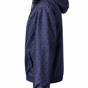 Louis Vuitton Rare Monogram Navy Blue Reversible Windbreaker 