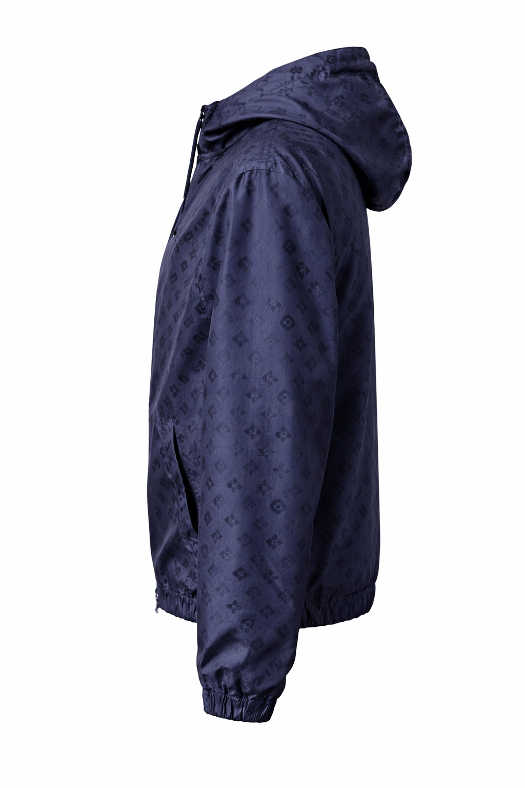 Louis Vuitton Rare Monogram Navy Blue Reversible Windbreaker 