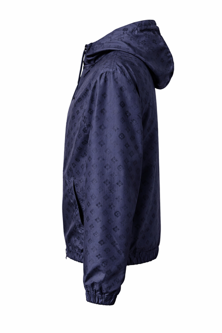 Louis Vuitton Rare Monogram Navy Blue Reversible Windbreaker "Unworn"