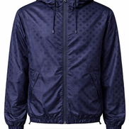 Louis Vuitton Rare Monogram Navy Blue Reversible Windbreaker 