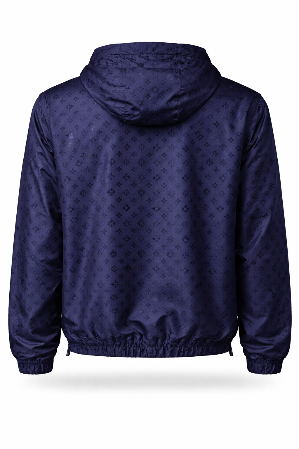 Louis Vuitton Rare Monogram Navy Blue Reversible Windbreaker 