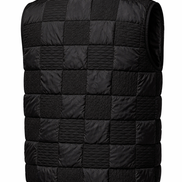Louis Vuitton Rare Black Textured Quilted Gilet 