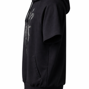 Plein Sport Black Tiger Logo Sleeveless Hoodie 