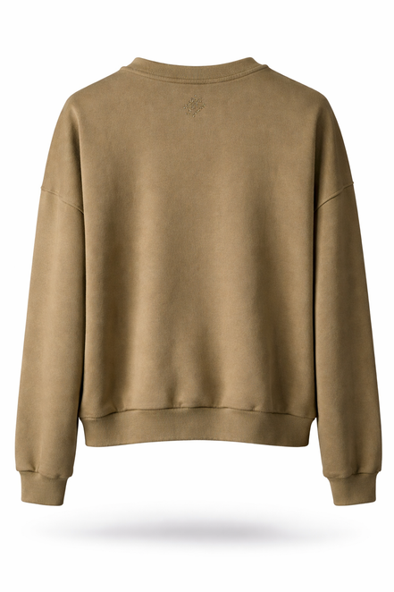 Louis Vuitton Khaki Green LVers Beaded Sweatshirt (Pre-Loved)