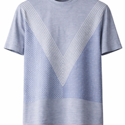 Louis Vuitton Grey Paneled V-Signature Patchwork T-Shirt (Pre-Loved)