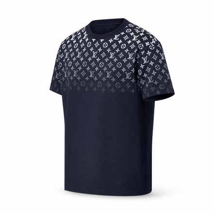 Louis Vuitton Navy Blue Gradient Monogram T-Shirt "Unworn"