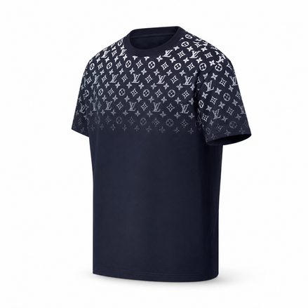 Louis Vuitton Navy Blue Gradient Monogram T-Shirt "Unworn"