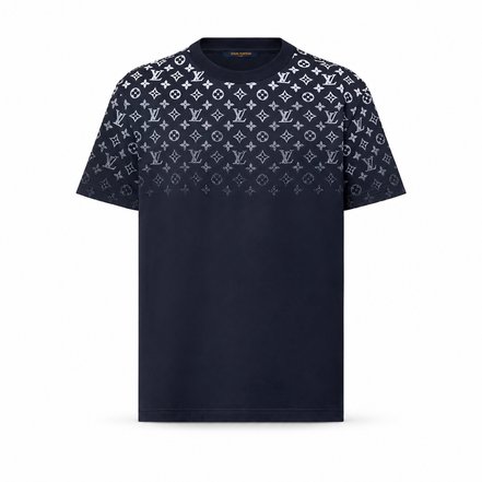 Louis Vuitton Navy Blue Gradient Monogram T-Shirt "Unworn"
