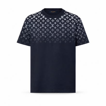 Louis Vuitton Navy Blue Gradient Monogram T-Shirt "Unworn"