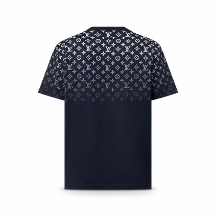 Louis Vuitton Navy Blue Gradient Monogram T-Shirt "Unworn"