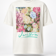 Louis Vuitton White Flower Tapestry T-Shirt 