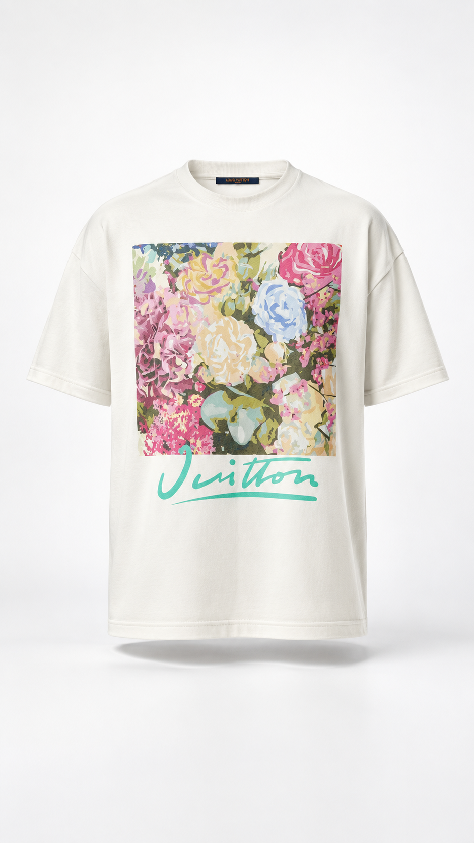 Louis Vuitton White Flower Tapestry T-Shirt 