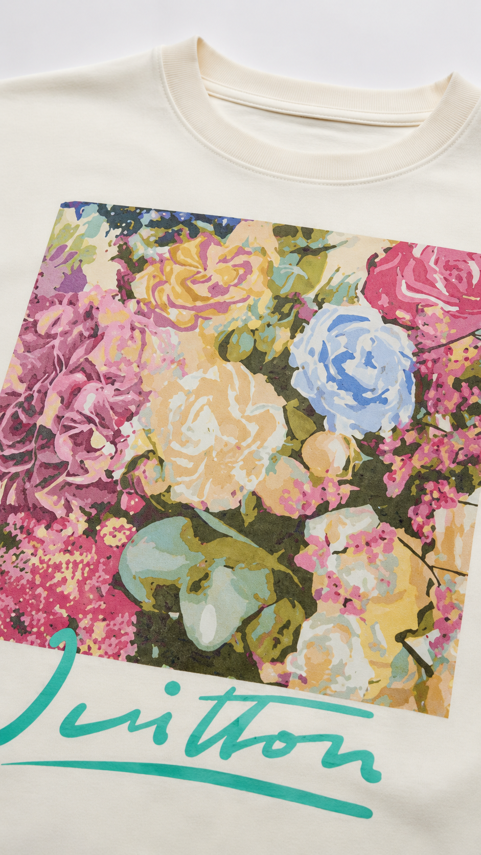 Louis Vuitton White Flower Tapestry T-Shirt 