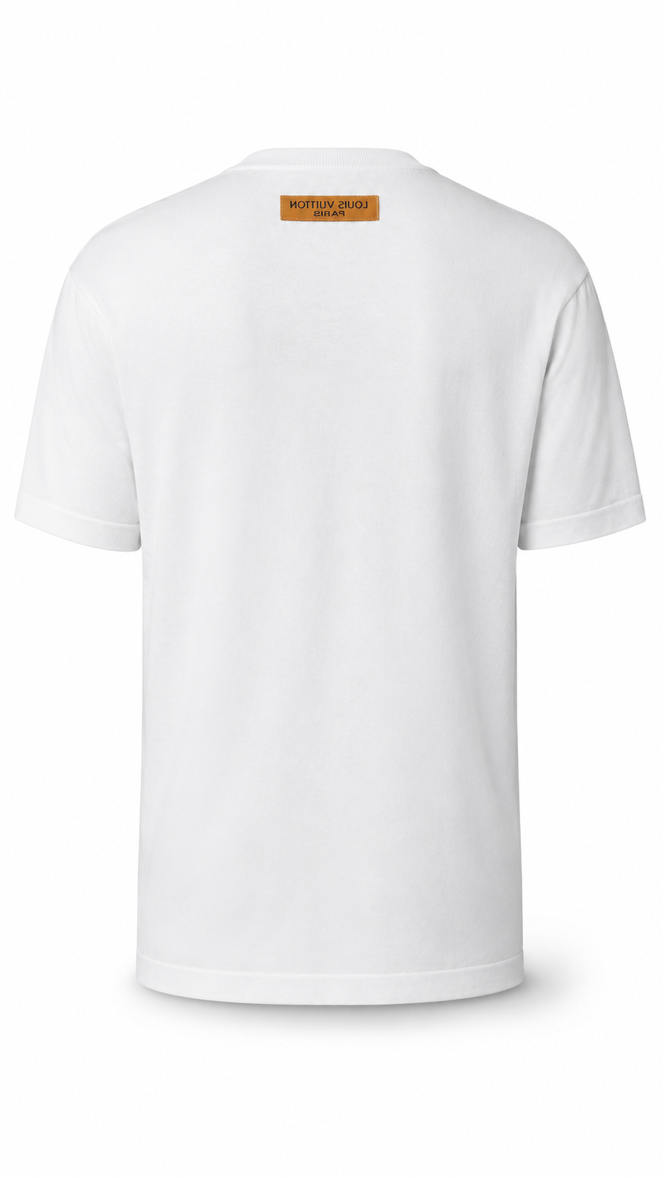 Louis Vuitton White and Pink Flowered Graphic T-Shirt 