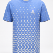 Louis Vuitton Sky Blue Knitted Cotton Snowflower T-Shirt 
