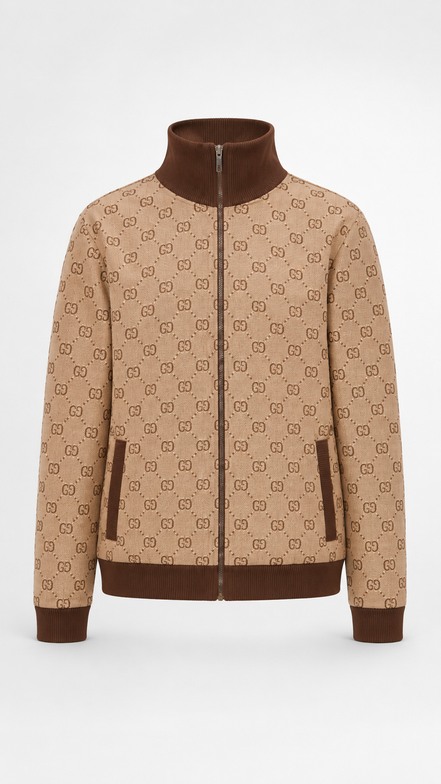Gucci Beige and Brown GG Monogram Track Set "Unworn"