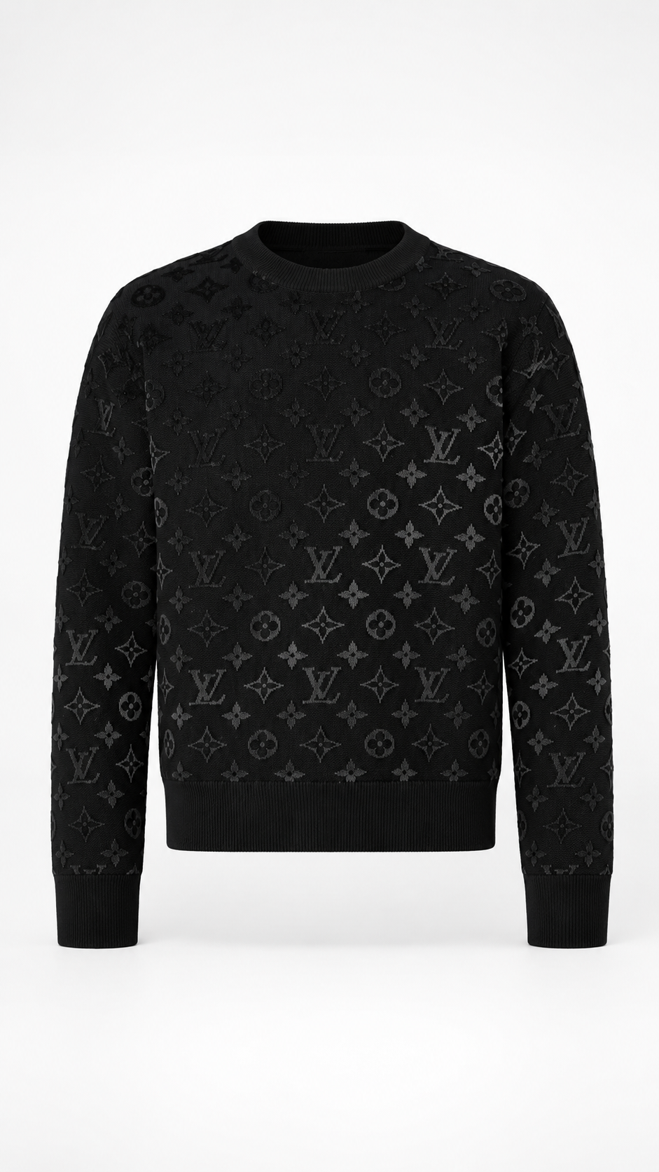 Louis Vuitton Black Gradient Monogram Fil Coupé Sweatshirt 