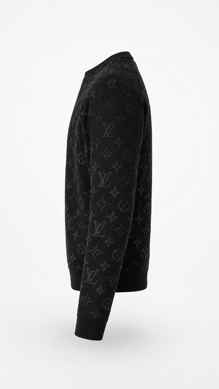 Louis Vuitton Black Gradient Monogram Fil Coupé Sweatshirt "Unworn"