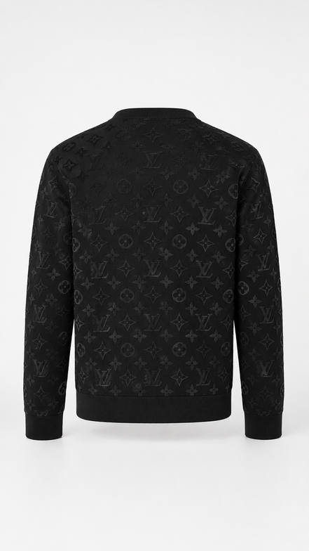 Louis Vuitton Black Gradient Monogram Fil Coupé Sweatshirt "Unworn"