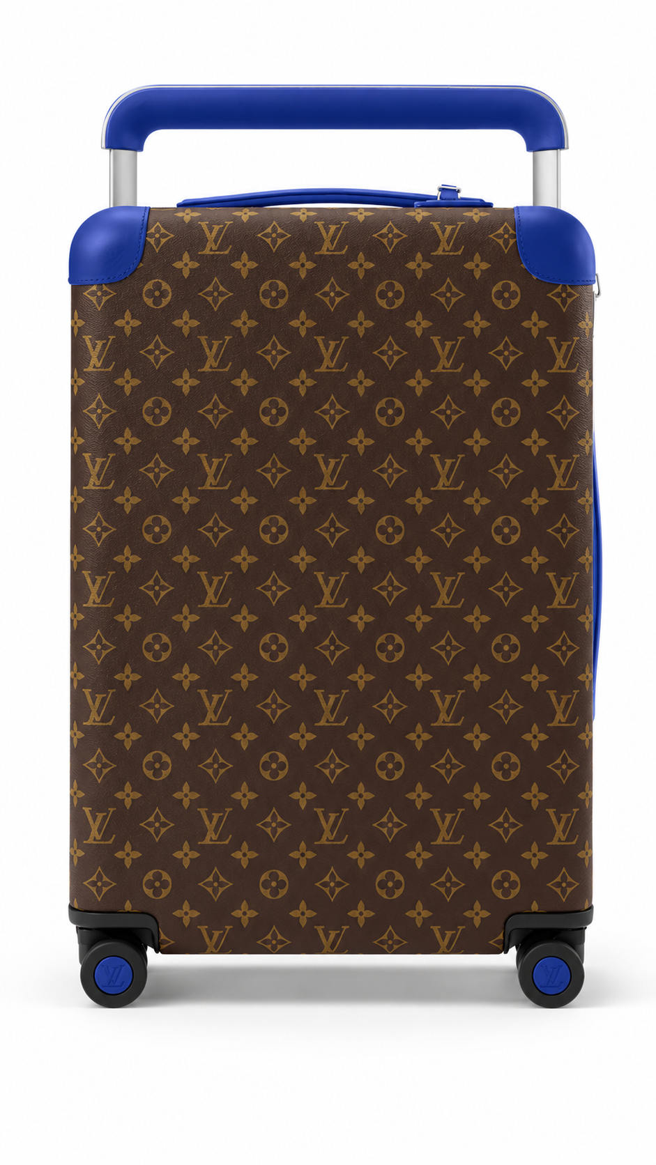Louis Vuitton Horizon 55 Monogram Macassar Cobalt Blue Rolling Cabin Suitcase 