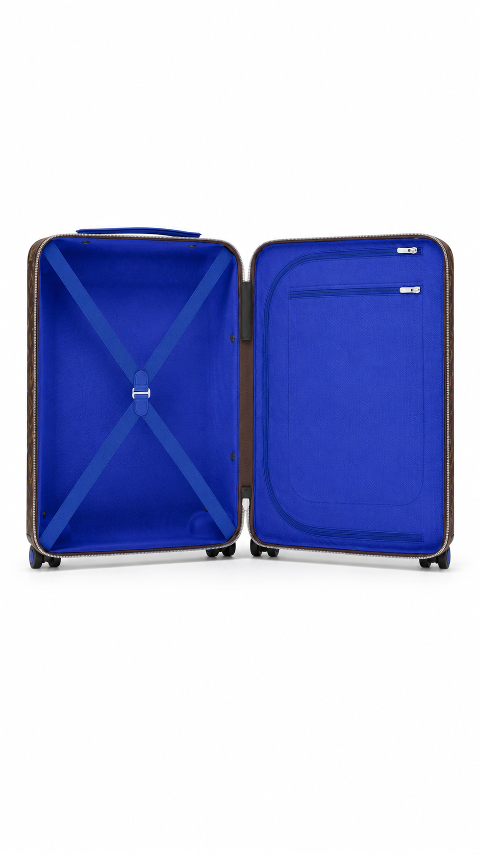 Louis Vuitton Horizon 55 Monogram Macassar Cobalt Blue Rolling Cabin Suitcase 