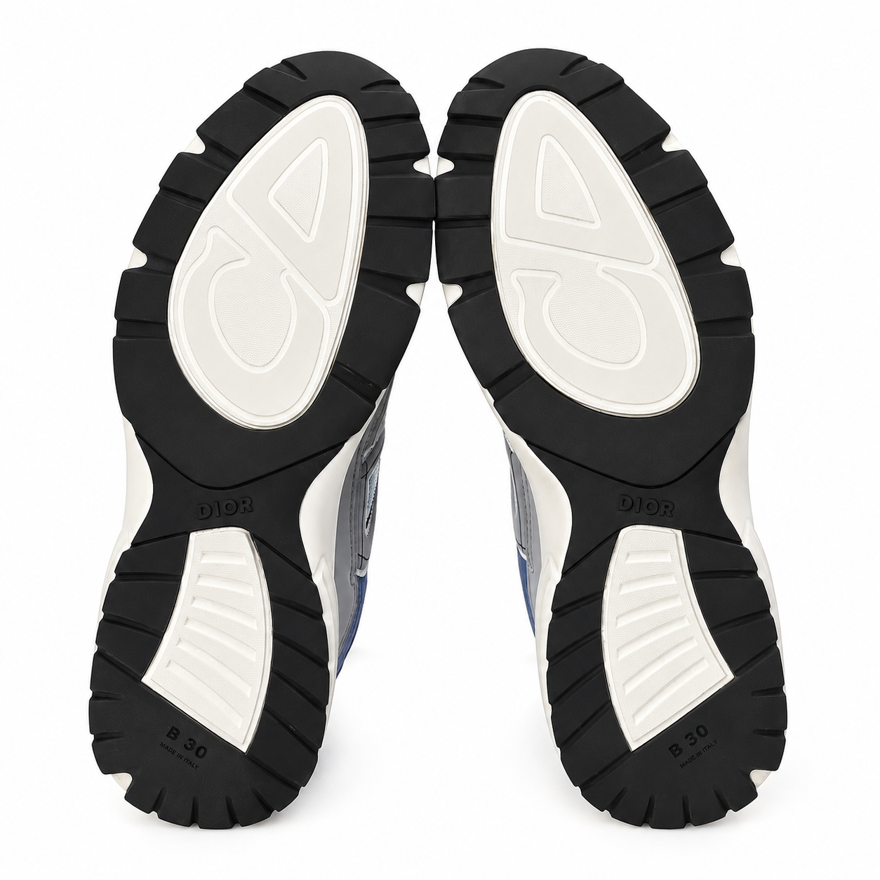 Dior B30 Countdown Leather and Technical Mesh Low-Top Running Sneakers 