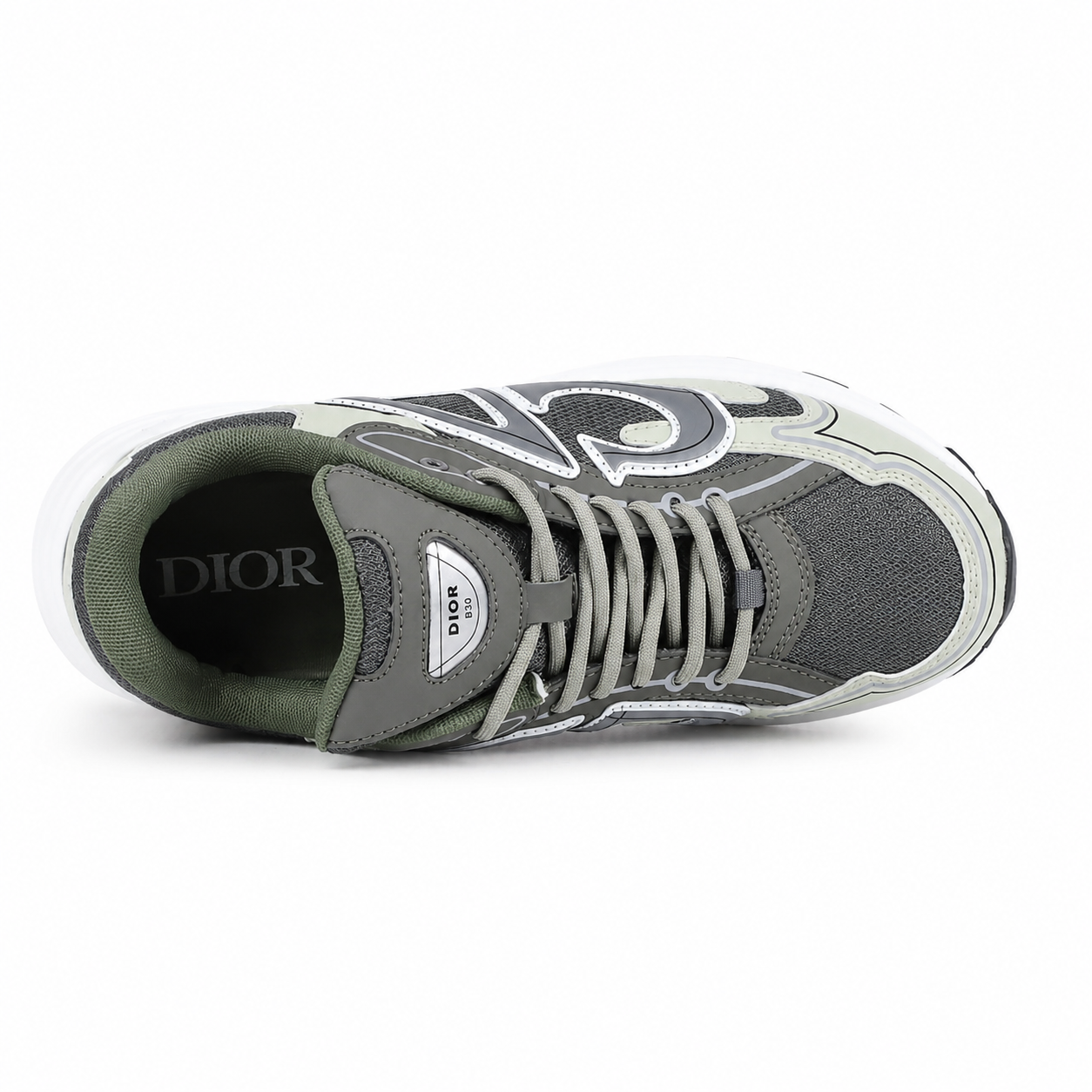 Dior B30 Technical Mesh and Leather Low-Top Running Sneakers 