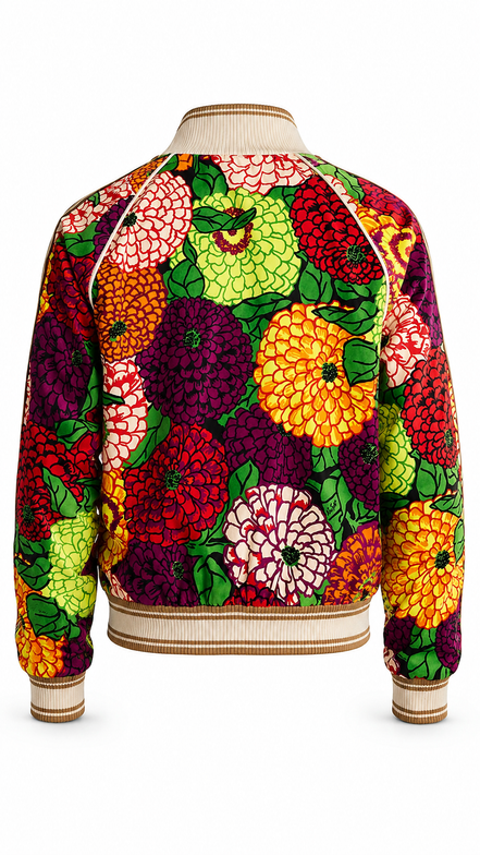 Gucci Botanical Floral Print Track Jacket (Pre-Loved)