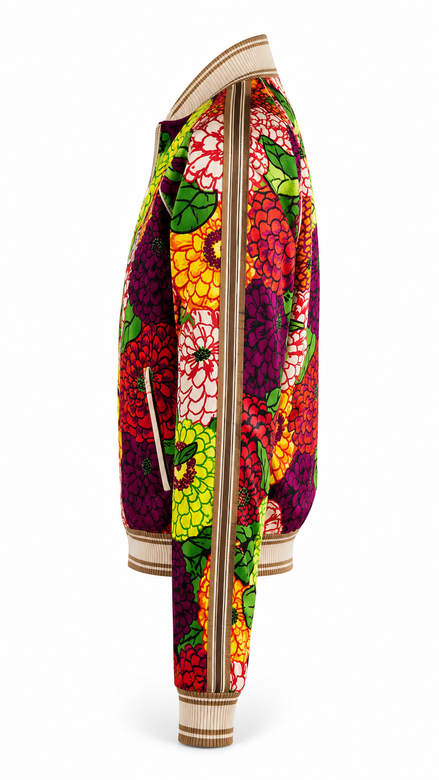 Gucci Botanical Floral Print Track Jacket (Pre-Loved)