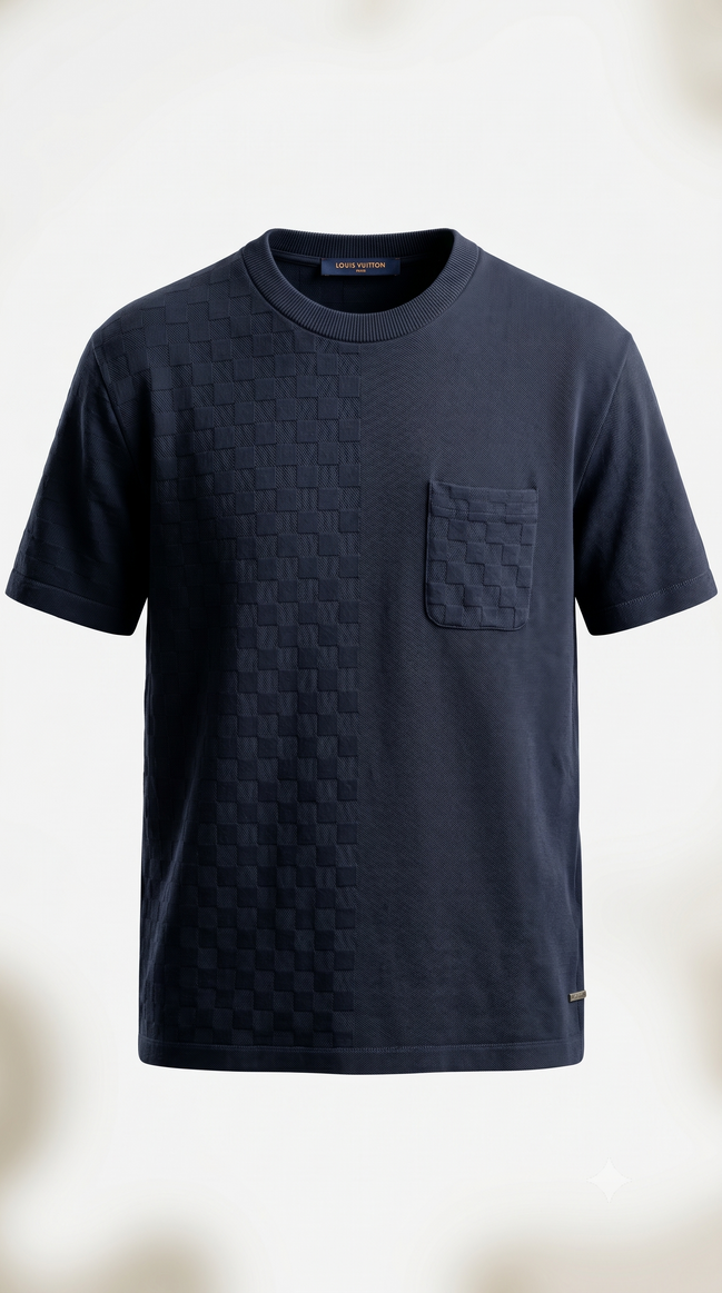 Louis Vuitton Cotton Half Damier Pocket T-Shirt "Unworn"