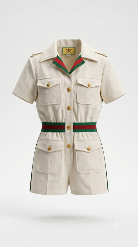Gucci x adidas Short Jumpsuit White "Unworn"