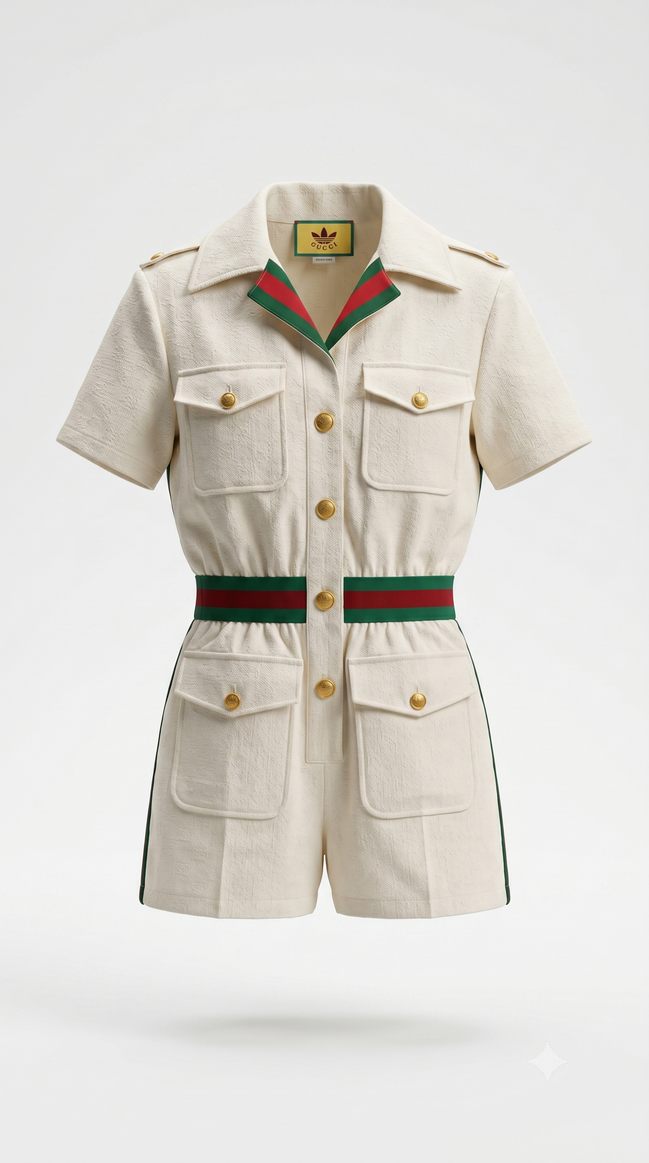 Gucci x adidas Short Jumpsuit White "Unworn"