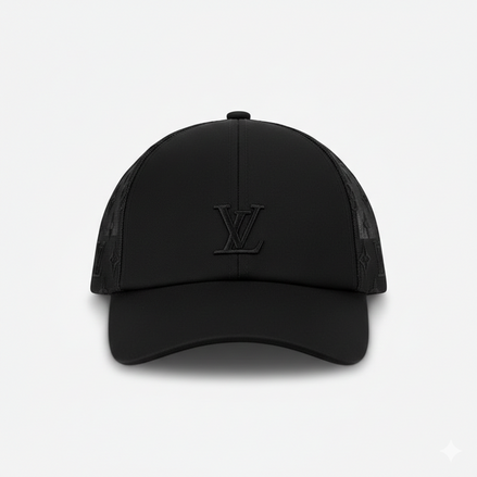 Louis Vuitton Mesh Monogram Baseball Cap Black (Pre-Loved)