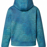 Louis Vuitton 2054 Monogram 3D Blue Hoodie 