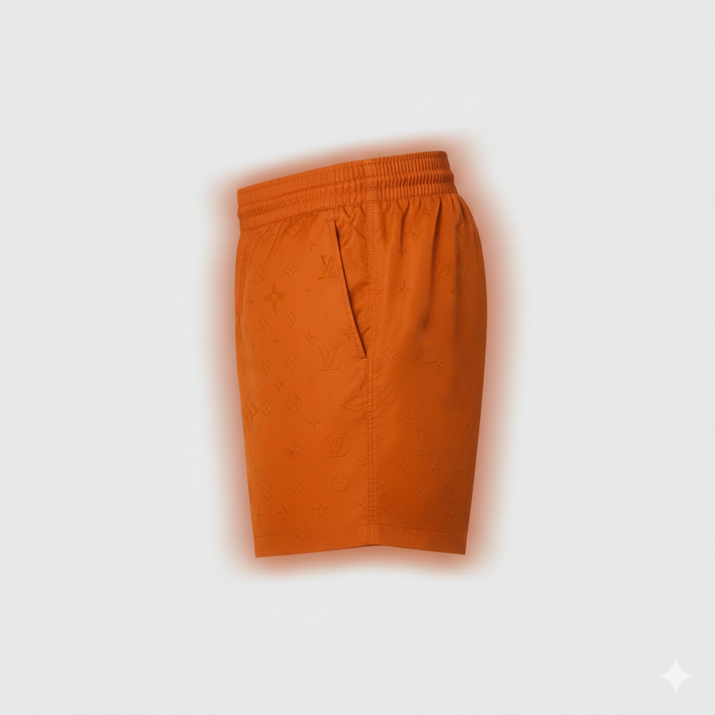 Louis Vuitton Orange Swim Shorts Size XL “Never Owned”