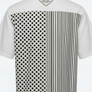 Prada Polka Dot & Striped Short-Sleeved Shirt 