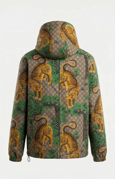 Gucci Tiger Print GG Supreme Windbreaker "Unworn"