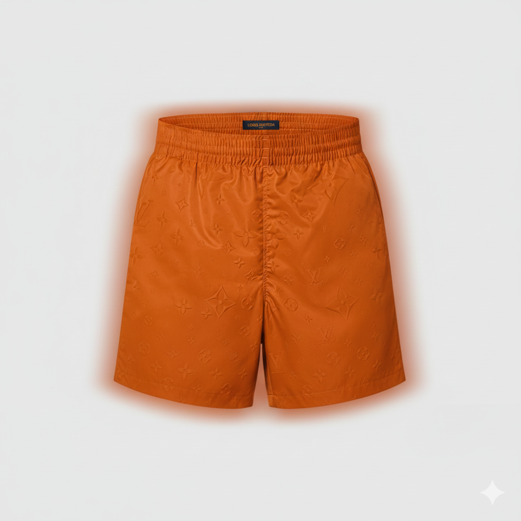 Louis Vuitton Orange Swim Shorts Size XL “Never Owned”