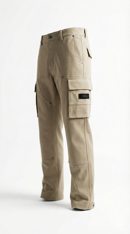 Dior Beige Cotton Cargo Trousers (Pre-Loved)