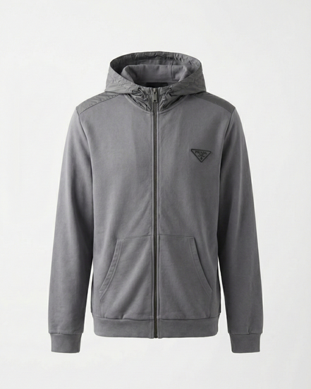 Grey Prada Technical Hoodie & Joggers Set (Pre-Loved)