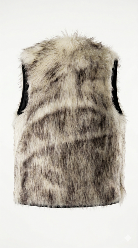 Gucci Multi-Tonal Faux Fur Gilet (Pre-Loved)