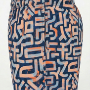 Marcelo Burlon Geometric Brushstroke Swim Shorts 