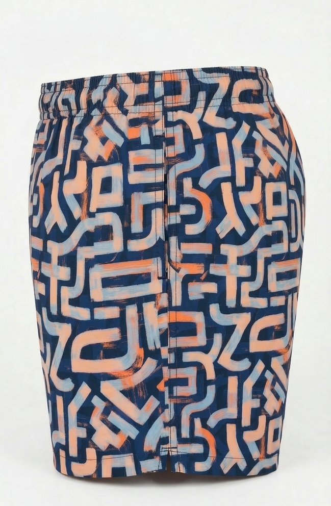Marcelo Burlon Geometric Brushstroke Swim Shorts "Unworn"