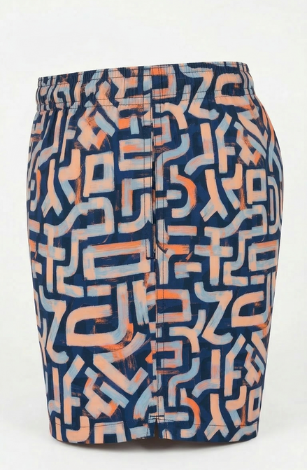 Marcelo Burlon Geometric Brushstroke Swim Shorts "Unworn"