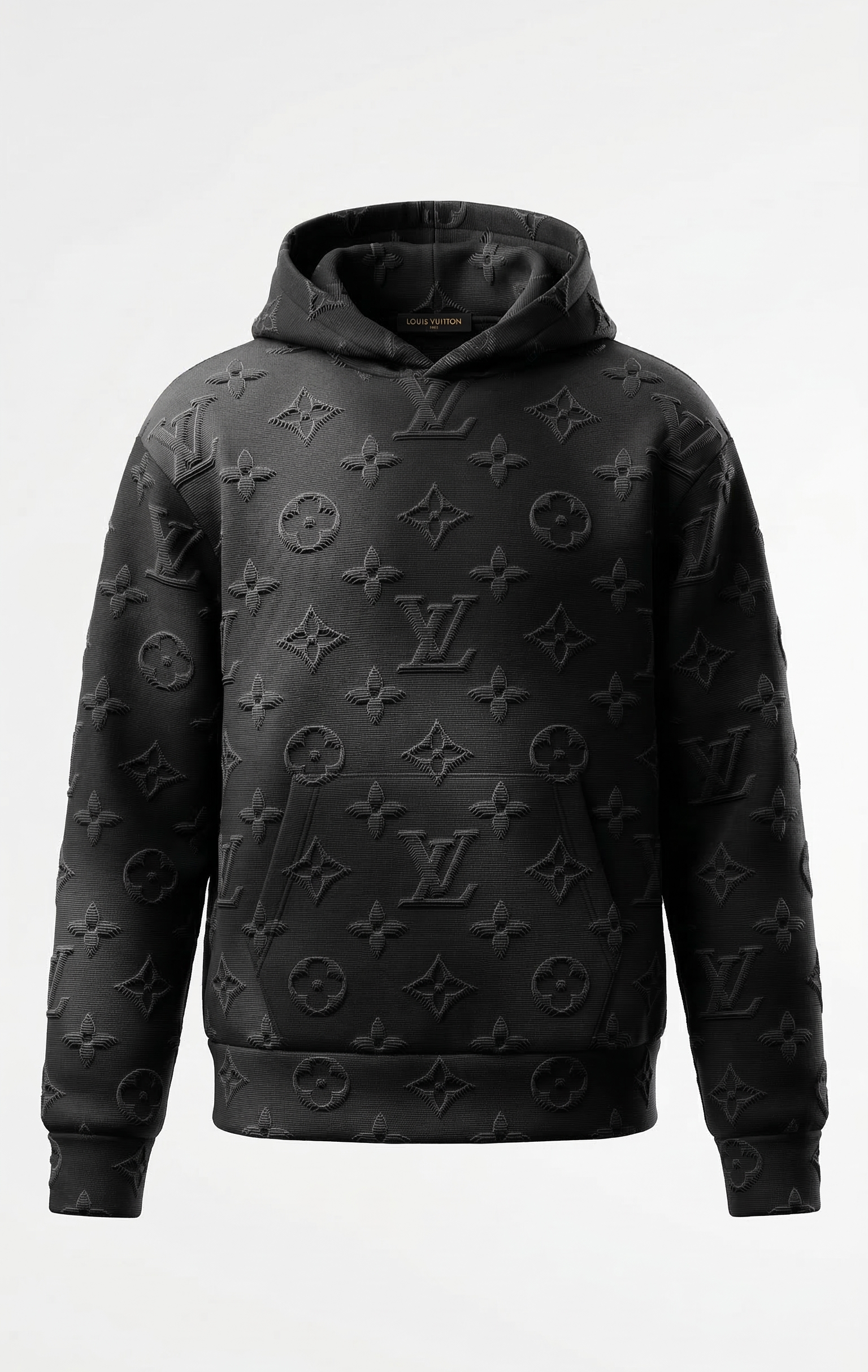 Louis Vuitton 2054 Black 3D Monogram Hoodie 