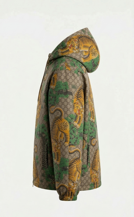 Gucci Tiger Print GG Supreme Windbreaker "Unworn"