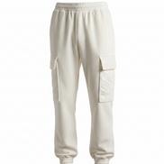 Rare Louis Vuitton White Cotton Cargo Joggers Fits (Pre-Loved)