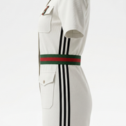 Gucci x adidas Short Jumpsuit White 