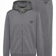 Grey Prada Technical Hoodie & Joggers Set (Pre-Loved)