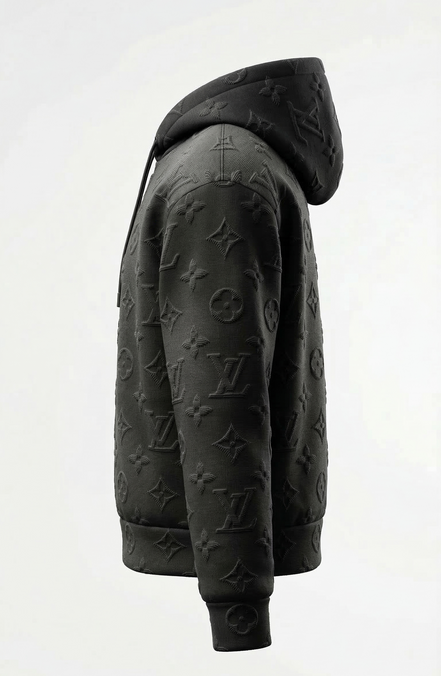 Louis Vuitton 2054 Black 3D Monogram Hoodie "Unworn"